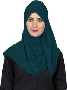 World of Scarfs Soft Chiffon Hijab Scarves Shawls Wraps for Wedding Evening Party Special Occasions Big Size 85 x 180 Cms - World of Scarfs
