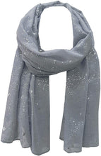 Load image into Gallery viewer, World of Shawls Sparkle Splash Effect Scarf Shawl Wrap for Casual Formal Wedding Prom Party Evening Day Wear - World of Scarfs
