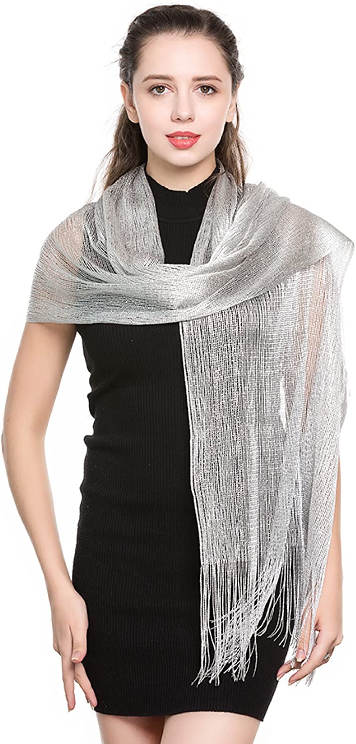 World of Shawls Scarf Wrap for Evening Dresses - Sheer Bridal Women's World of Shawls Scarf Wrap for Evening Dresses - Sheer Bridal Women's