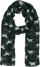 Load image into Gallery viewer, World of Shawls Horse Print Design Ladies Girls Scarf Scarves Shawl Wrap Maxi Sarong - World of Scarfs
