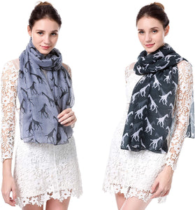 Christmas Bonanza Pack of 2 Scarves Wrap Shawl Scarf for Women Ladies - World of Scarfs