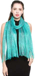 World of Shawls Scarf Wrap for Evening Dresses - Sheer Bridal Women's Scarves for Prom, Wedding, Party - World of Scarfs