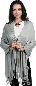 World of Shawls Ultra Smooth Cashmere Feel Soft Pashmina Style Wrap Scarf - World of Scarfs