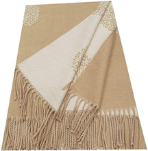 Load image into Gallery viewer, World of Shawls WINTER WARMER Reversible Thick Long Mulberry Tree Print Fashion Scarf Blanket Wrap - World of Scarfs
