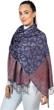 Load image into Gallery viewer, World of Shawls Ladies Floral Paisley Bordered Pashmina Feel Shawl Scarf Wrap Stole Luxuriously Warm Soft and Silky Touch - World of Scarfs
