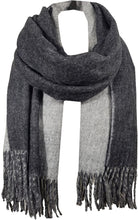 Load image into Gallery viewer, World of Shawls Reversible Winter Scarf Wrap Blanket Shawl Warm Soft Cozy - World of Scarfs
