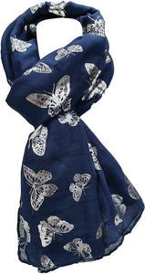 World of Shawls New Butterfly Print Ladies Celebrity Style Scarves Maxi, Scarf, Wrap, Sarong, shawls - World of Scarfs