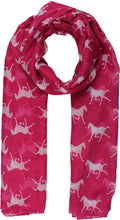 Load image into Gallery viewer, World of Shawls Women Scarf Horses Print Design Ladies Scarves Shawl Wrap Maxi Scarf Sarong - World of Scarfs
