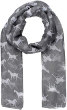 Load image into Gallery viewer, World of Shawls Horse Print Design Ladies Girls Scarf Scarves Shawl Wrap Maxi Sarong - World of Scarfs
