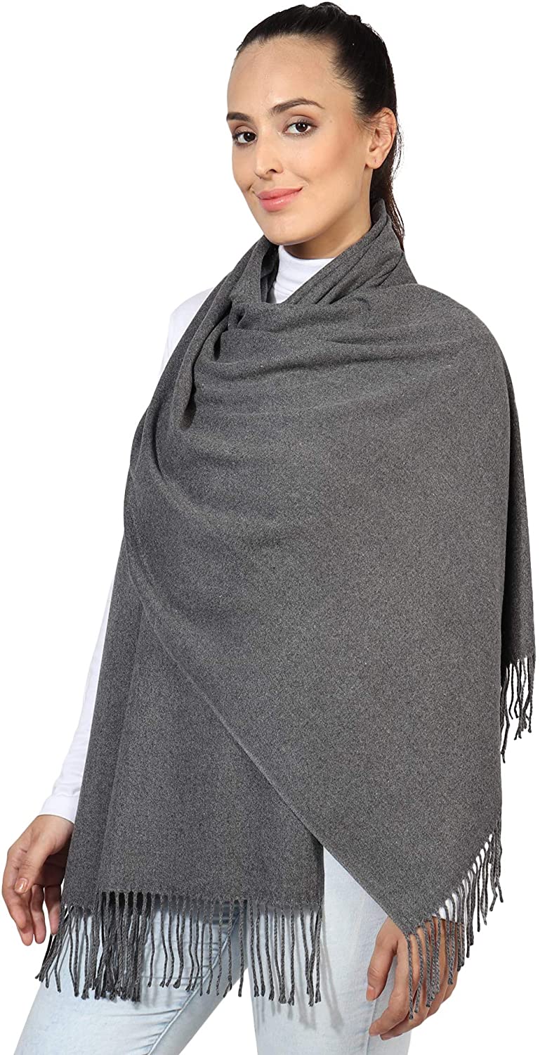 Winter Warm Cashmere Feel Wrap Blanket Shawl Scarf Warm Soft Cozy By W
