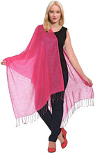 Load image into Gallery viewer, World of Shawls Luxurious Kashmiri Wool &amp; Silk Pashmina Shawl Wrap Scarf - World of Scarfs
