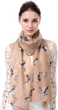 Load image into Gallery viewer, World of Shawls Pug Dog, Dachshund Dogs, Spaniel Dog, Jack Russell Print Scarf - All Seasons Lovely Soft Scarf Wraps Shawl Scarves - World of Scarfs
