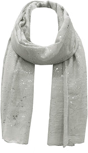 World of Shawls Sparkle Splash Effect Scarf Shawl Wrap for Casual Formal Wedding Prom Party Evening Day Wear - World of Scarfs
