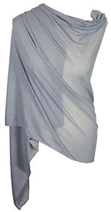 Ladies Jersey Scarf Wrap Stole Warm Soft Stretchy - World of Scarfs