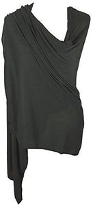 Ladies Jersey Scarf Wrap Stole Warm Soft Stretchy - World of Scarfs