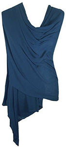 Ladies Jersey Scarf Wrap Stole Warm Soft Stretchy - World of Scarfs