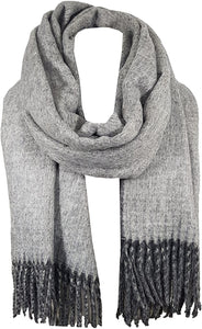 World of Shawls Reversible Winter Scarf Wrap Blanket Shawl Warm Soft Cozy - World of Scarfs