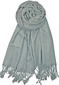 World of Shawls Handcrafted Soft Pashmina Shawl Wrap Scarf in Solid Colors High Quality 100% Viscose - World of Scarfs