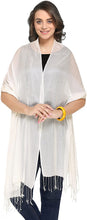 Load image into Gallery viewer, Large Soft Shawl Wraps for Women Pashmina Scarf Wedding Favors Bride Bridesmaid Gifts Evening Dress - World of Scarfs
