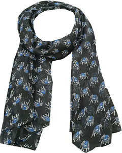 World of Shawls Ladies Womens Elephant Print Scarf Wraps Shawl Soft Scarves Sarong - World of Scarfs