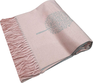 World of Shawls WINTER WARMER Reversible Thick Long Mulberry Tree Print Fashion Scarf Blanket Wrap - World of Scarfs