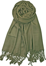 Load image into Gallery viewer, World of Shawls Handcrafted Soft Pashmina Shawl Wrap Scarf in Solid Colors High Quality 100% Viscose - World of Scarfs
