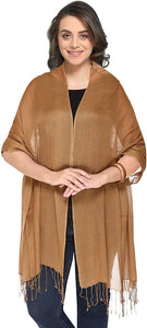Large Soft Shawl Wraps for Women Pashmina Scarf Wedding Favors Bride Bridesmaid Gifts Evening Dress - World of Scarfs
