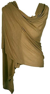 Ladies Jersey Scarf Wrap Stole Warm Soft Stretchy - World of Scarfs