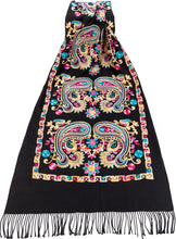 Load image into Gallery viewer, World of Shawls Beautiful Embroidered Pashmina Feel Wrap Scarf Scarves Stole Shawl - World of Scarfs
