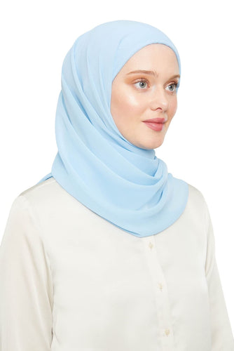 World of Shawls Ready To Go Instant Hijab for Ladies Girls Women Premium Quality Chiffon Scarf Scarf With Attached Jersey Under Ninja Cap - World of Shawls