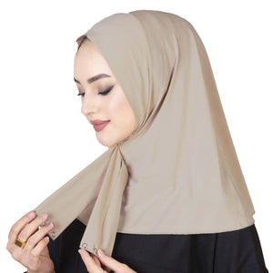 Ready To Go Instant Hijab for Ladies Girls Women With Tie Back Buttons Premium Quality Jersey Scarf - World of Scarfs