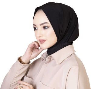 Ready To Go Instant Hijab for Ladies Girls Women With Tie Back Buttons Premium Quality Jersey Scarf - World of Scarfs