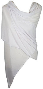 Ladies Jersey Scarf Wrap Stole Warm Soft Stretchy - World of Scarfs