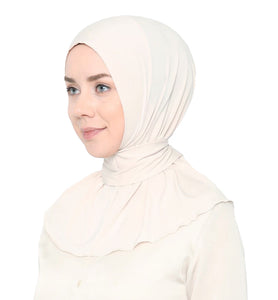 Ready To Go Instant Hijab for Ladies Girls Women With Tie Back Buttons Premium Quality Jersey Scarf - World of Scarfs