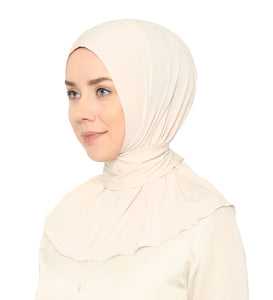 Ready To Go Instant Hijab for Ladies Girls Women With Tie Back Buttons Premium Quality Jersey Scarf - World of Scarfs
